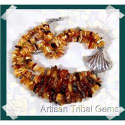 WOW Huge Baltic Amber Sterling Necklace ~ 135 #2218082