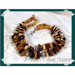 Exceptional Double Baltic Amber Choker~136 #2218089