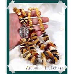 BIG & BOLD 130gram BALTIC amber STERLING Choker#2218090
