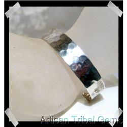 Hammered Sterling Silver Cuff Bracelet~27 GRAMS#2218092