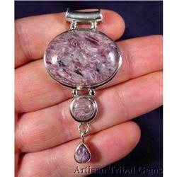 Trio of Luxurious Chaorite Gemstones Sterling #2218151