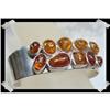 Image 1 : Incredible HEAVY Baltic Amber Sterling Cuff #2218170