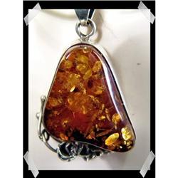 Superb GENUINE Cognac Baltic amber Silver #2218213