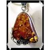 Image 1 : Superb GENUINE Cognac Baltic amber Silver #2218213