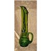 Image 1 : KANAWHA GREEN ART GLASS  STRETCH  HANDLED VASE #2218243