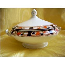 ANTIQUE WOODS BURSLEM ENGLAND TUREEN w. COVER #2218247