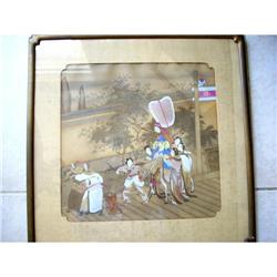 JAPANESE 19TH CENT. HANDCOLORED PRINT #2218252