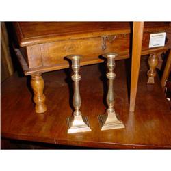 Pair of  French brass candlesticks, Mid 1800's #2218306