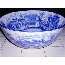 Large Victorian Transferware Basin #2218323
