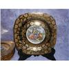 Image 1 : Square Cake Plates with 22 K Gold (set of 6) #2218345