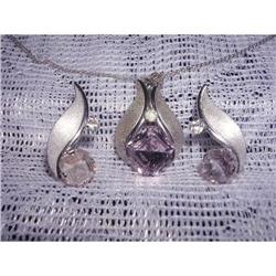Sterling Silver Necklace & Earring Set by Van #2218347