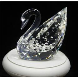 Swarovski Silver Crystal Centenary Swan Retired#2218405