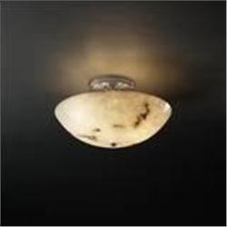NIB Justice Design Round Dome Bowl Semi-Flush #2218410