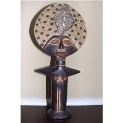 Carved Wooden Primitive African Tribal Statue #2218434