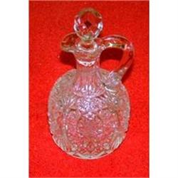 EARLY AMERICAN PATTERN GLASS CRYSTAL CRUET #2218448