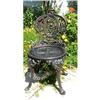 Image 1 : 1800s ENGLISH CAST IRON CHAIR 80% ORIGINAL #2218479