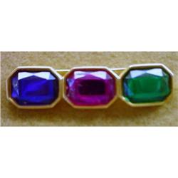 Three glass stones Brooch #2218534