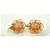 Image 1 : Carved Shell Cameo Sorrento Clip On Earrings  #2218536