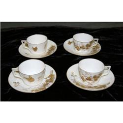 Antique A.K. Limoge Demitasse Cups & Saucers #2218573