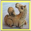 Image 1 : VINTAGE NETSUKE HORSE AND RAT #2218621