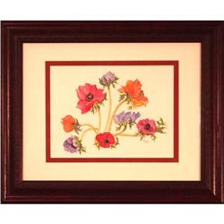 Anemones flowers Watercolor signed Reif #2234204