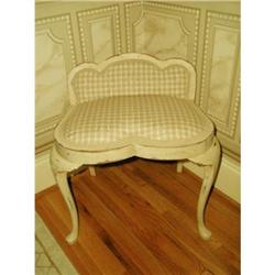 Vanity Stool Bench Painted Unique C.1920's #2234218