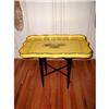 Image 1 : Tole Tray Table Yellow Black French C.1920-30 #2234220
