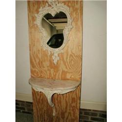 Marble Console Shelf With Mirror Louis XV #2234230