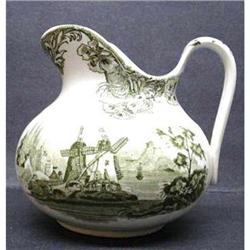 OLD DOULTON'S GREEN TRANSFER JUG #2234260