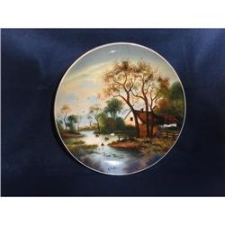 GERMAN  HAND PAINTED PLAQUE #2234351