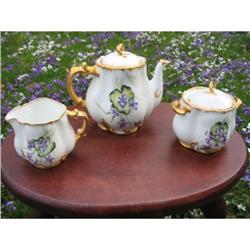 EARLY HAVILAND H. P. TEA SET #2234357