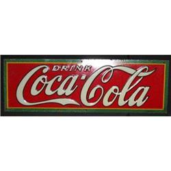 1930s Coca Cola Embossed Tin Sign by Dasco #2234361