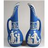 Image 1 : German Jasperware Pair of Ewers #2234407