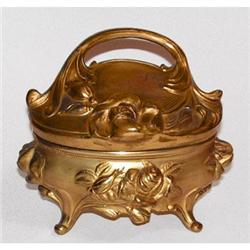 Ormolu Roses Art Nouveau Jewelry Casket  #2234494