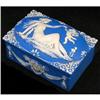 Image 1 : Schafer & Vater Blue Jasperware Powder Box #2234526
