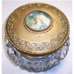 APOLLO Ormolu & Glass Portrait Jar #2234531