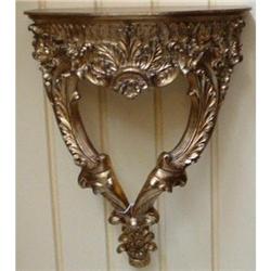 Pair of Giltwood Wall Shelves  Brackets #2234554