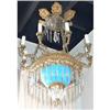 Image 1 : Antique Crystal Chandelier Fixture #2234555