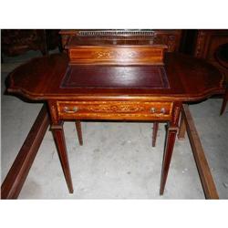 Inlaid Leather Top Ladies Desk  Writing Table #2234589