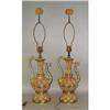 Image 1 : MAJOLICA SERPENT LAMPS PAIR, SIGNED CANTAGALLI,#2234639
