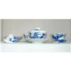 Image 1 : HIRADO BLUE , WHITE TEA BOWLS LIDS SAUCERS #2234640