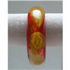 Image 1 : Bakelite  Raspberry Reverse Carved Feather #2234686