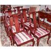 Image 1 : Vintage Set 6 Walnut Queen Anne Dining Room #2234701