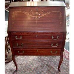 Mahogany Ladies' Desk, Inlay & Mother of Pearl #2234708