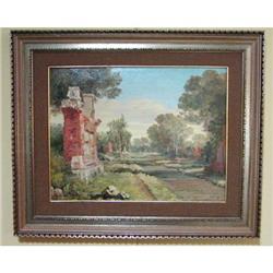 L. Passalacqua "Old Appian Way" Oil Painting #2234710