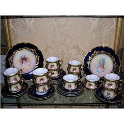 Limoges France Tea Set Porcelain for 12 persons#2234723