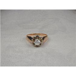 Estate 14K Rose Pink Gold .50 CT Diamond Ring #2234740