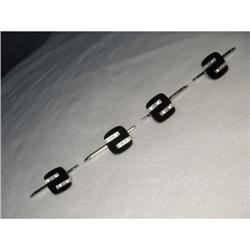 14K WG Gold Onyx Diamond Tuxedo Button Studs #2234760