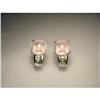 Image 1 : 14K Gold Rose Quartz Diamond Peridot Earrings #2234799
