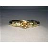 Image 1 : Estate 14K Gold Peridot Citrine Bangle Bracelet#2234842